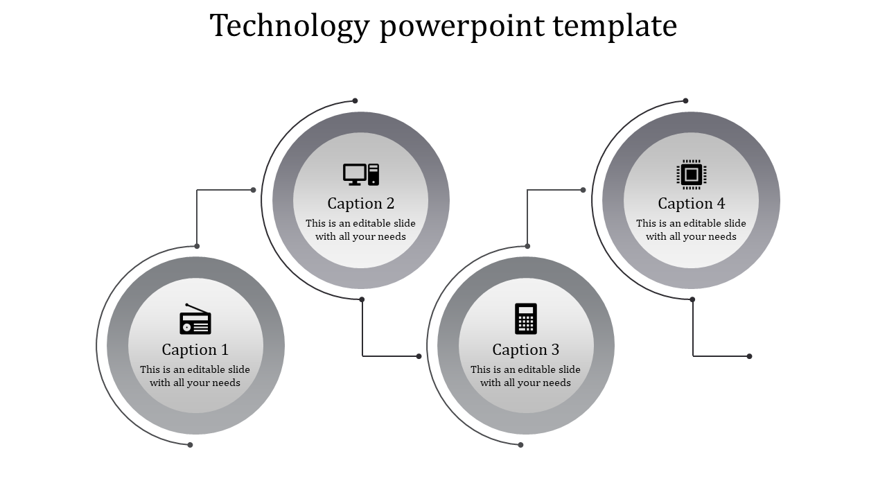 Technology PowerPoint Template-4-Gray